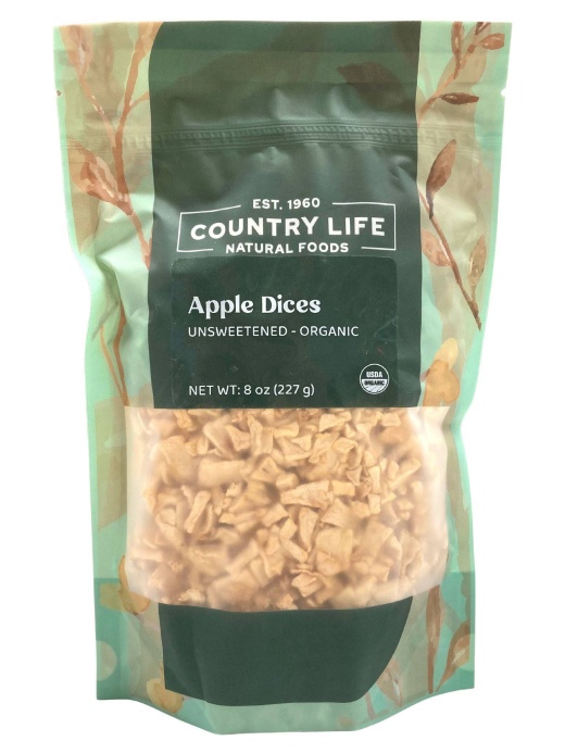 Apple Dices, Natural, Organic