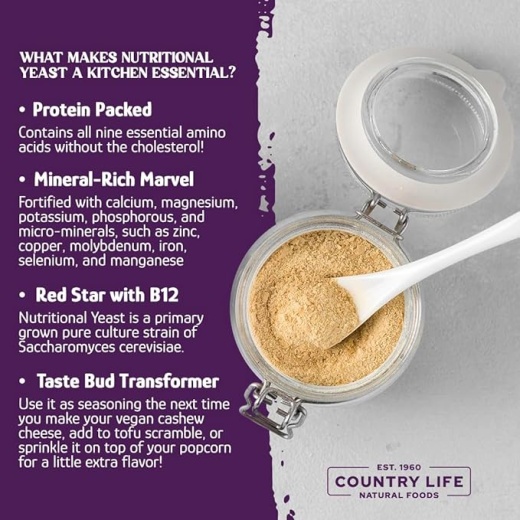 RED STAR Nutritional Yeast Flakes with B-12 - A Game-Changing Vegan Ingredient