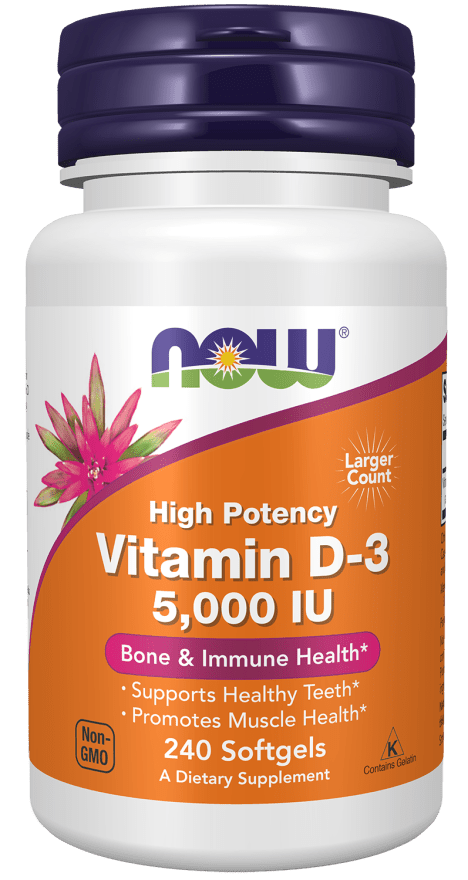 Vitamin D-3 5,000 IU High Potency - 240 Softgels