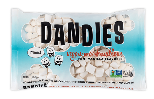 Marshmallows, Dandies, Vegan (Mini) - 10 Oz Best By 5-20-25