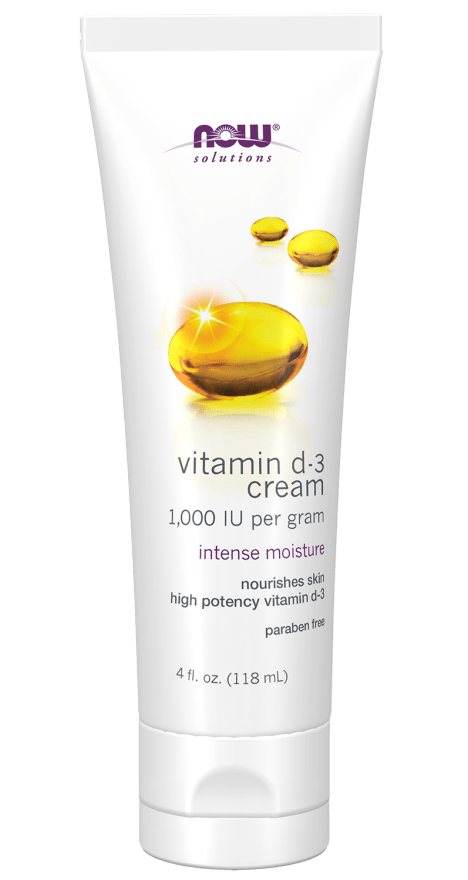 NOW Vitamin D3 Cream - 4 Oz