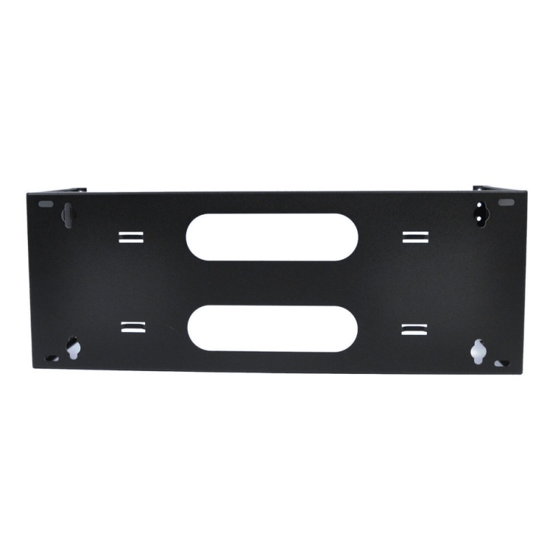 Wavenet – 4U Wall Mount Hinged Bracket Or Four Space Swing Out Patch Panel Bracket 6" Depth For 19-Inch Server Network Data A/V Equipment, Steel – Black