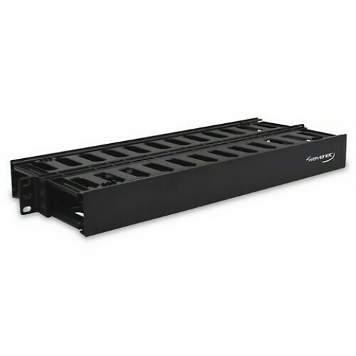 Wavenet 1U Double-Sided Slotted Finger Duct Horizontal Cable Manager
