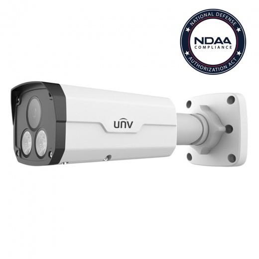 Uniview 5Mp Bullet Ip Camera, 4.0Mm Fixed Lens, Colorhunter, Weatherproof, Network Security Camera, Deep Learning Ai (Ipc2225se-Df40k-Wl-I0)