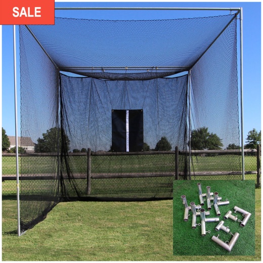Cimarron 10'X10'X10' Masters Golf Net with Frame Kit