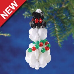 Beadery Holiday Ornament Kit Sunburst Snowman
