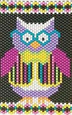 Beaded Banner Kit Hootie Owl