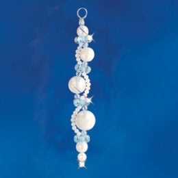 Beadery Holiday Ornament Kit Pearl Icicles