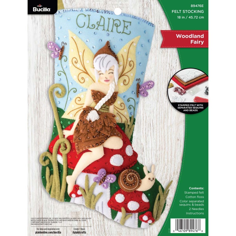 Bucilla Seasonal - Felt - Stocking Kits - Woodland Fairy