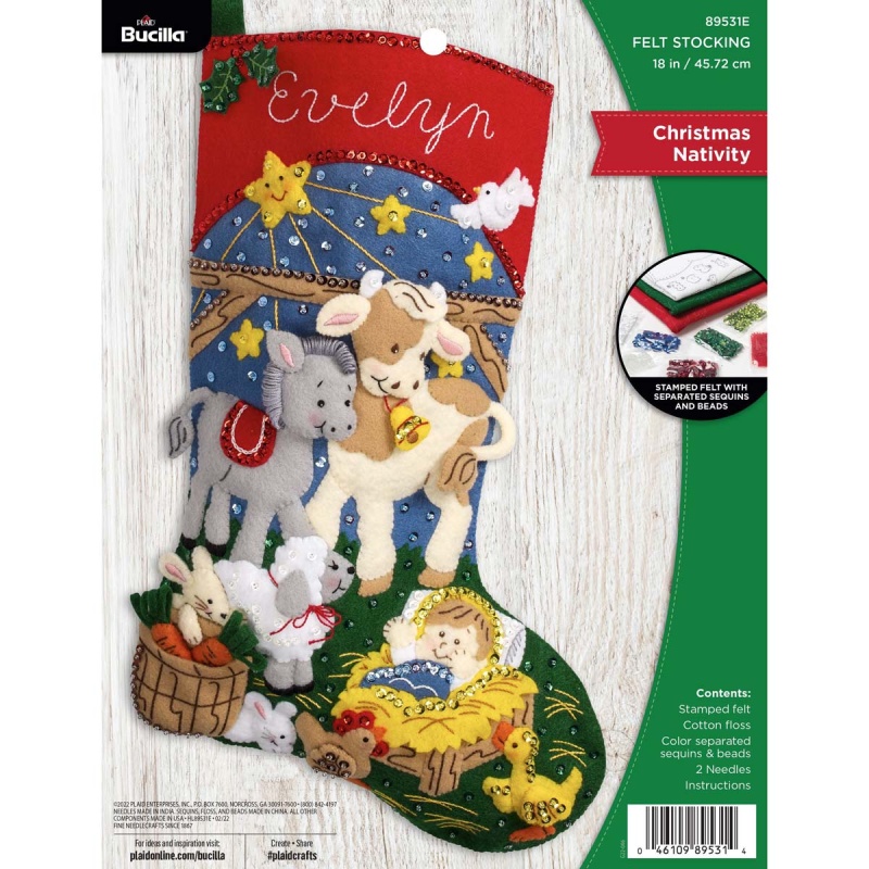 Bucilla Seasonal - Felt - Stocking Kits - Christmas Nativity
