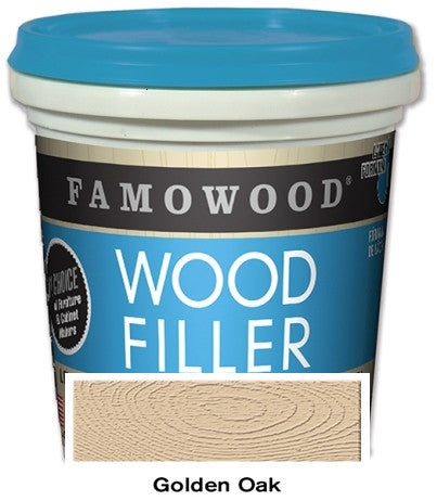 Famowood Latex Wood Filler Golden Oak 24Oz 12/Case c