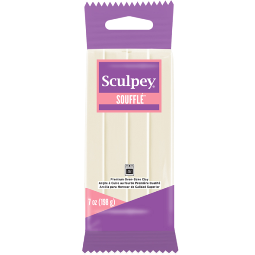 Sculpey Souffle Color Ivory 7 Oz - Premium Polymer Clay for Unleashing Your Creativity