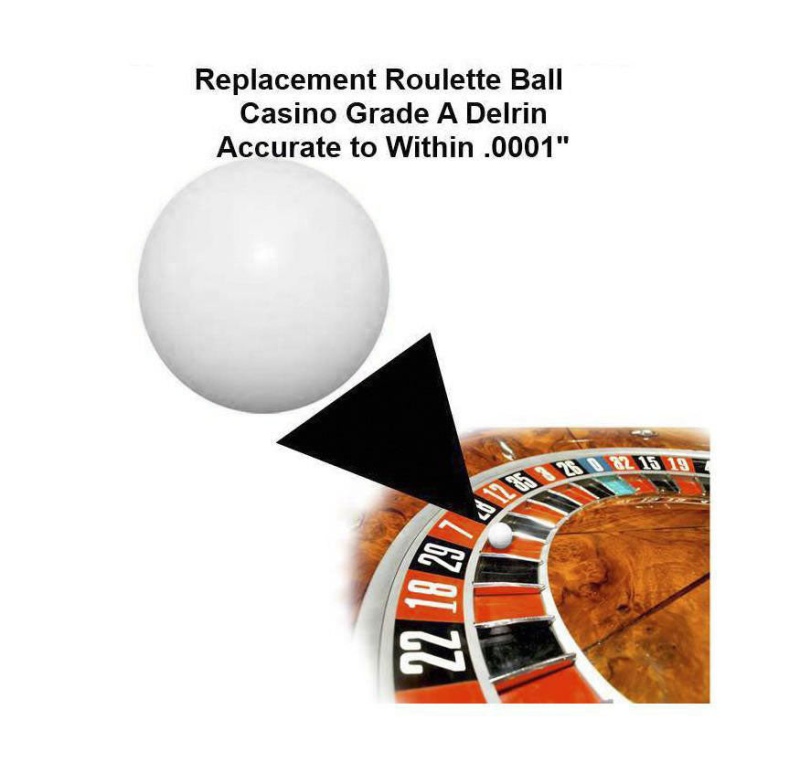 Roulette Ball (Pill) 1/2 In. (Up To 20 In. Wheels)