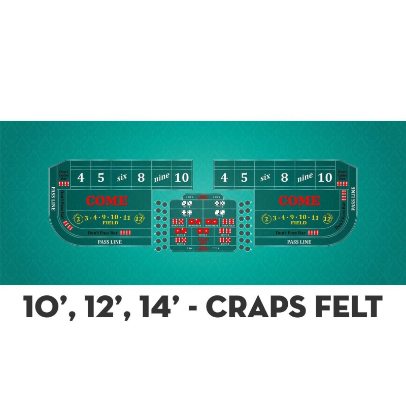 Classic Craps Layout - Teal