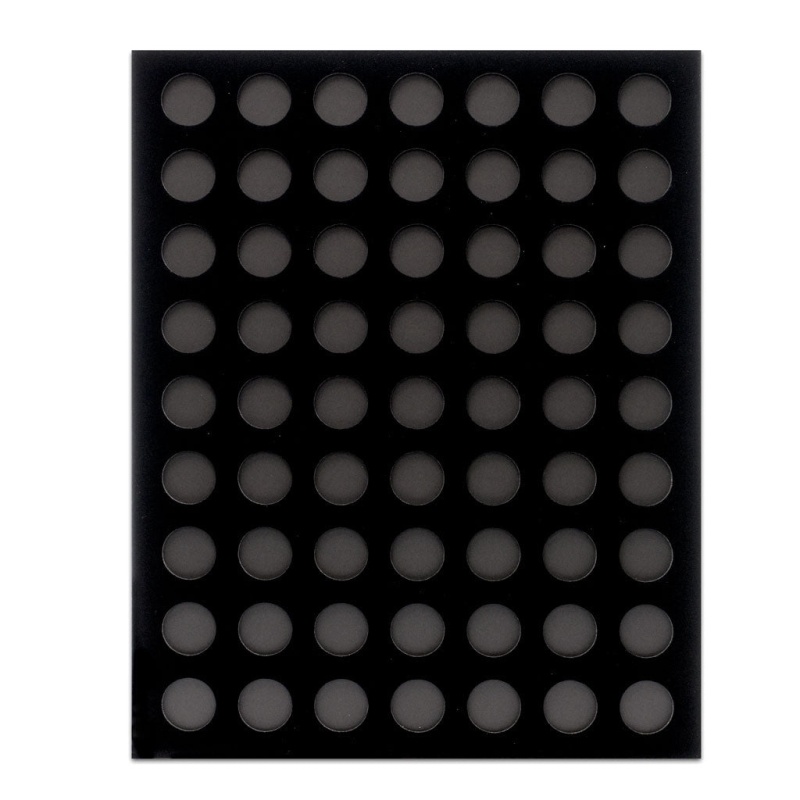 Black Velvet Poker Chip Display Boards (Various Sizes) 63 Chips