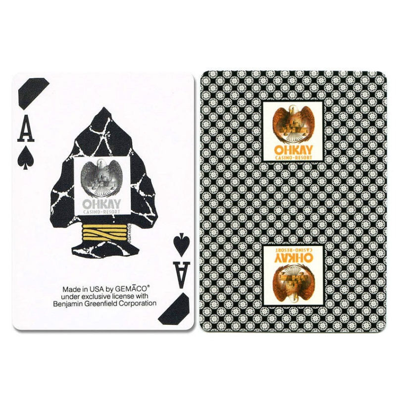 Ohkay New Uncancelled Casino Playing Cards Gold