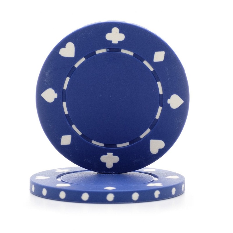 11.5 Gram Suited Poker Chips (25/Pkg) Blue