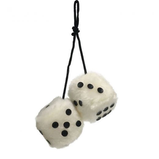 Fuzzy 2 Inch Car Dice - Priced Per Pair