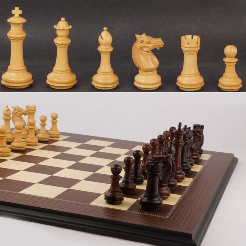 23" Mark Of Westminster Rosewood Phalanx Presidential Chess Set