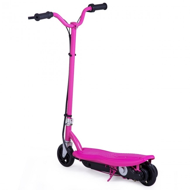 Outdoor Rechargeable 24 Volt Motorized Electric Scooter Color: Pink