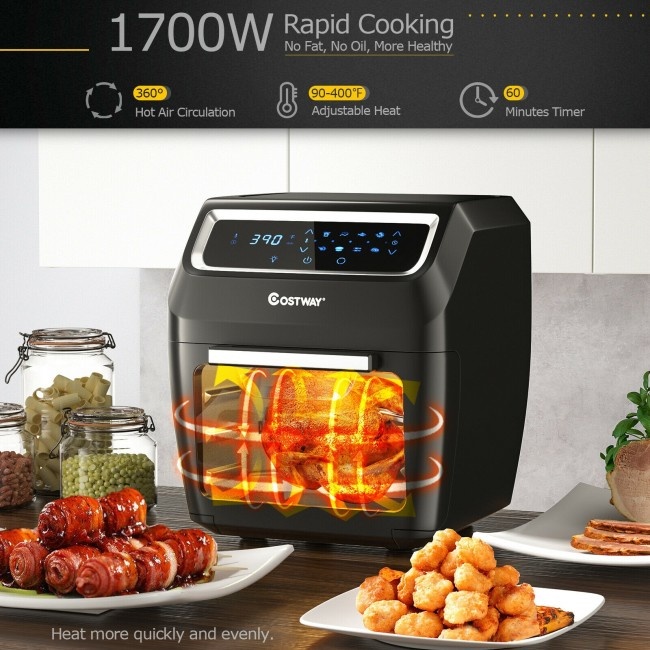 1700W 8-In-1 Electric Air Fryer With Accessories