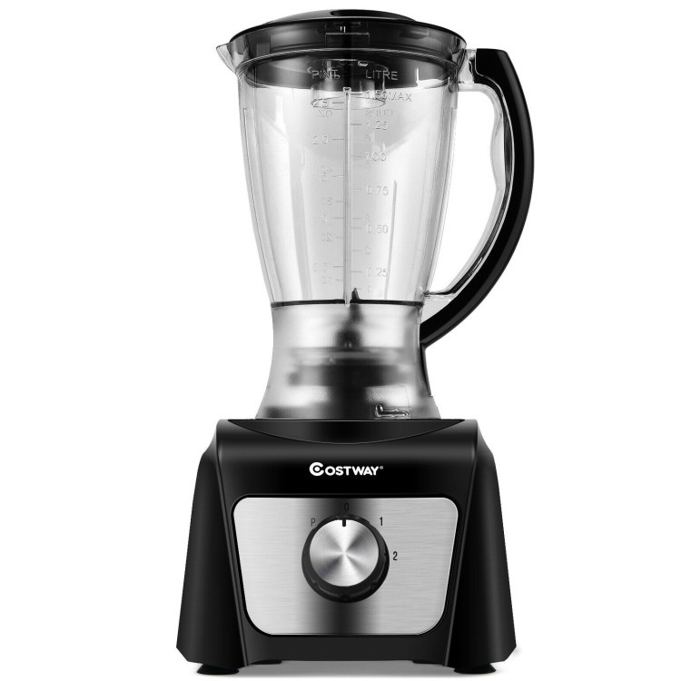 8 Cup Food Processor 500W Variable Speed Blender Chopper With 3 Blades