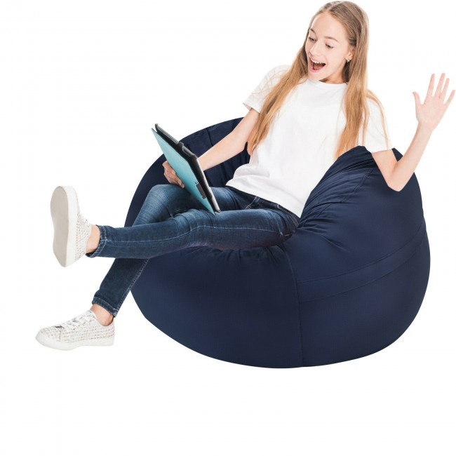 3 Feet Bean Bag Chair With Microfiber Cover And Independent Sponge Filling
