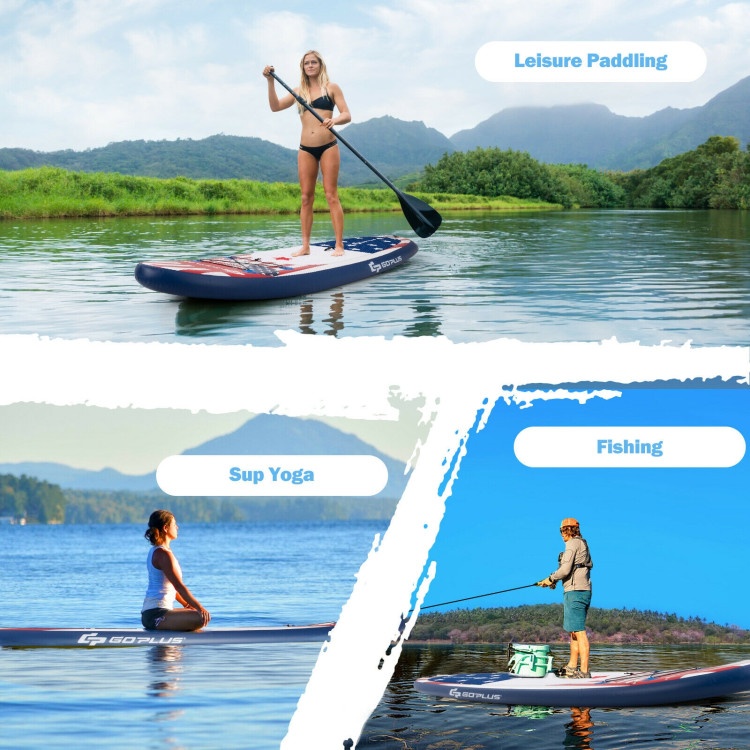 11 Feet Inflatable Stand Up Paddle Board With 3 Fins Thruster