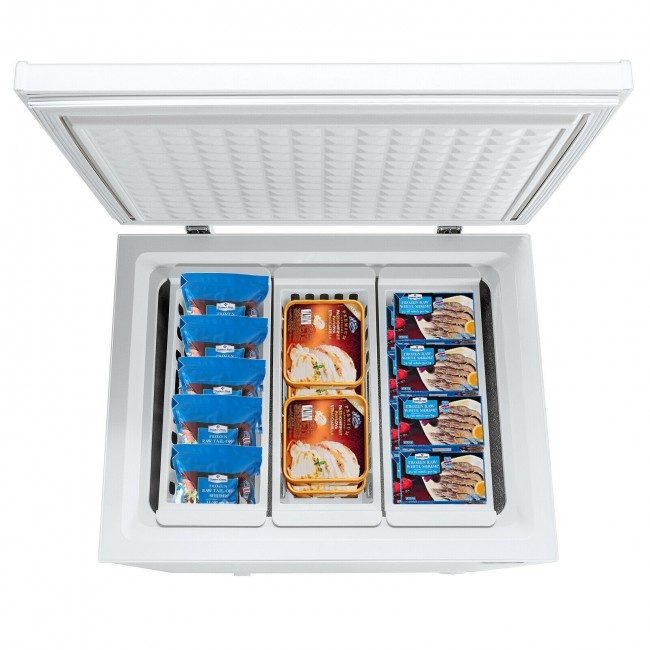 5.2 Cu.Ft Chest Freezer Upright Single Door Refrigerator With 3 Baskets