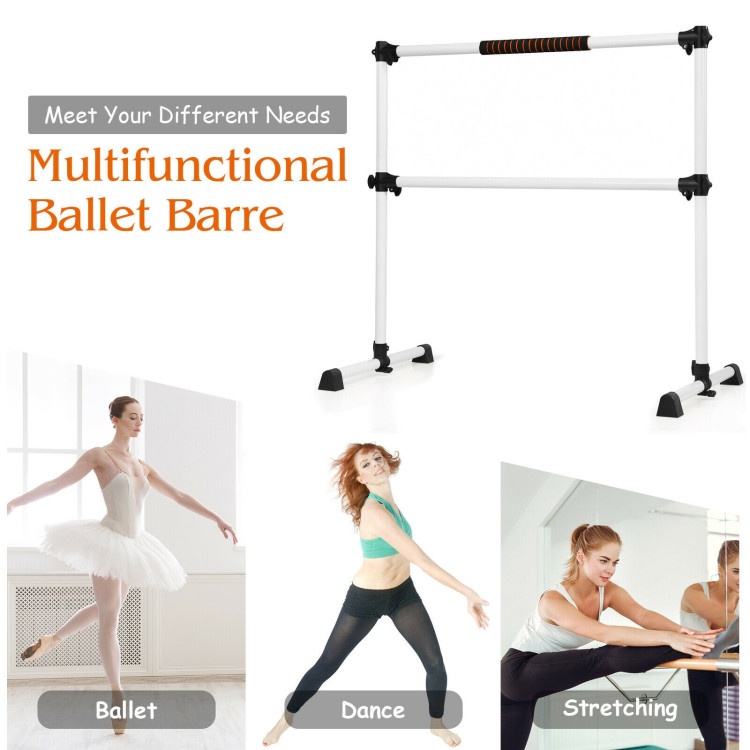 4 Feet Portable Ballet Barre With Adjustable Height