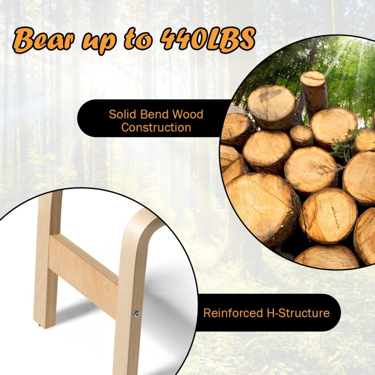 Yoga Headstand Wood Stool With Pvc Pads