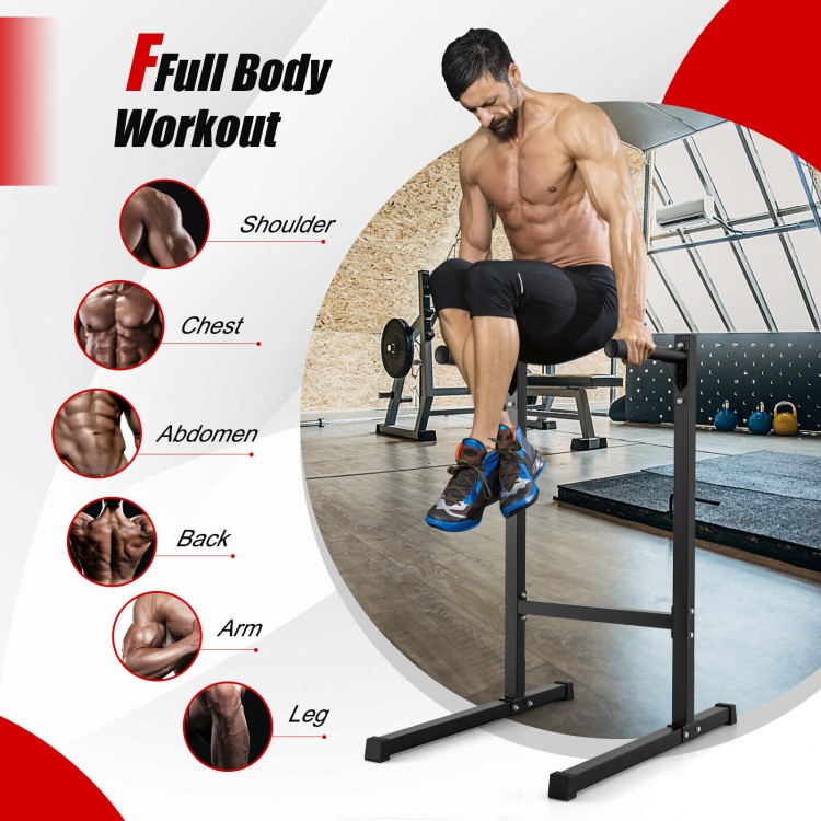 Multifunctional Dip Stand With Foam Handles For Home Gym