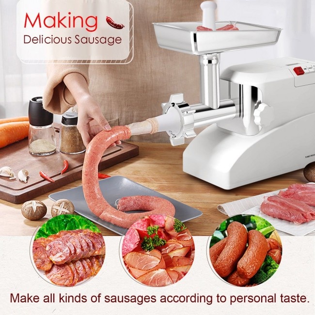 2000 W Electric Meat Grinder With 1 Blades And 3 Plate