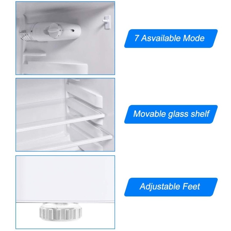 2 Doors Cold-Rolled Sheet Compact Refrigerator
