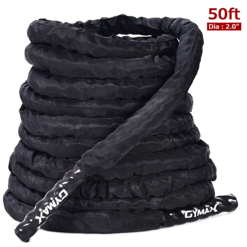 2 Inch Battle Ropes 30/40/50Ft Length Poly Dacron Rope