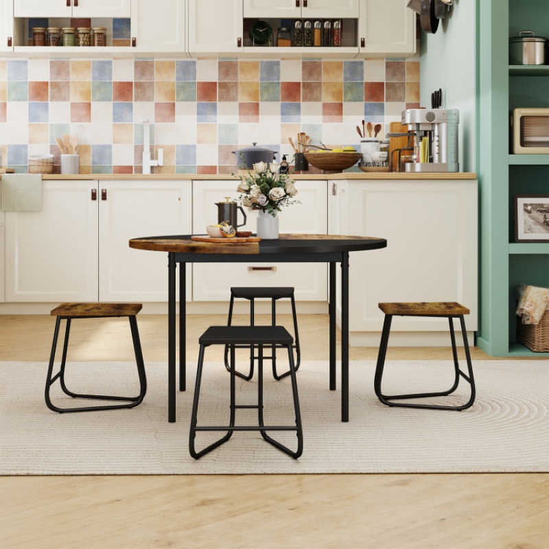 5-Piece Round Dining Set for 4