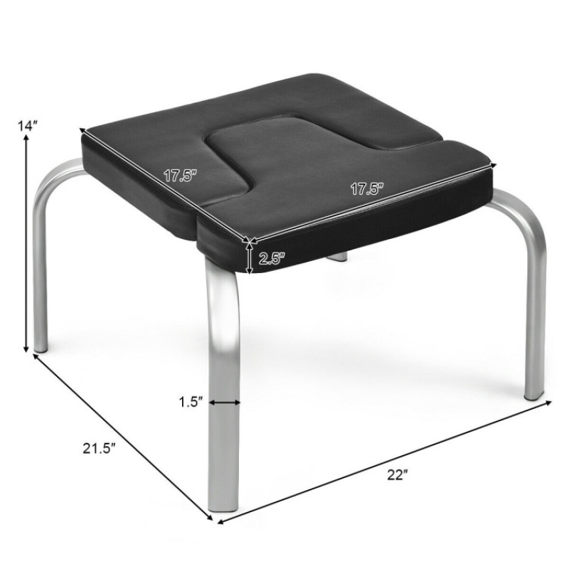 Yoga Iron Headstand Bench With Pvc Pads For Family Gym