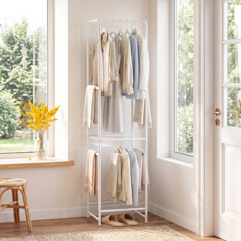 Slim Coat Rack Freestanding Garment Organizer