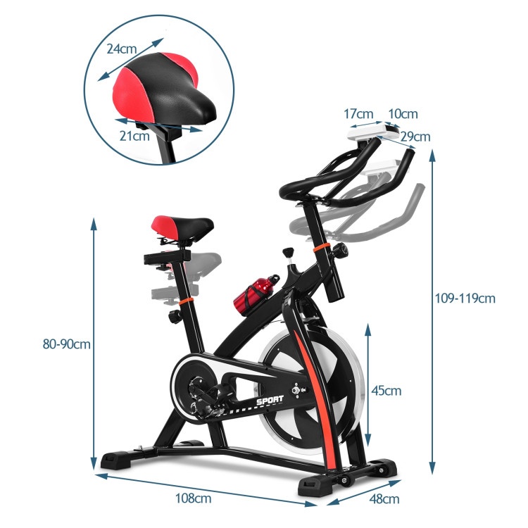 Household Adjustable Indoor Exercise Cycling Bike Trainer With Electronic Meter