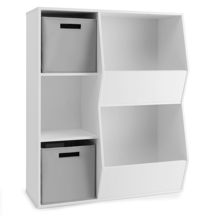 Kids Toy Storage Shelf Organizer, White