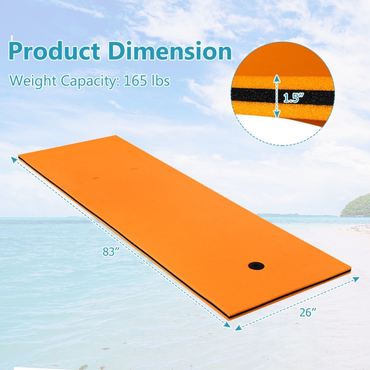 3-Layer Tear-Resistant Relaxing Foam Floating Pad
