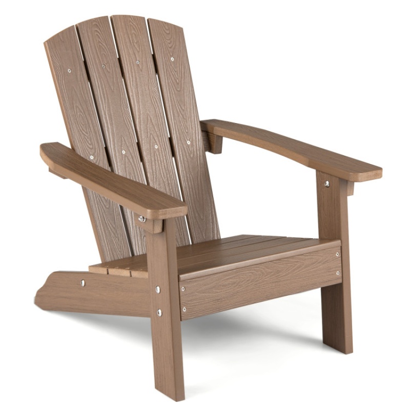 All-Weather Hips Kid's Adirondack Chair With With High Backrest And Armrests
