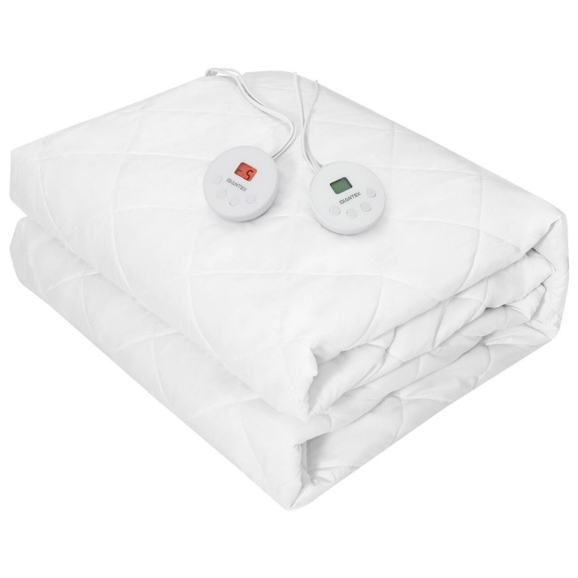 Auto Shut Off Heated Electric Mattress Pad With Dual Controller