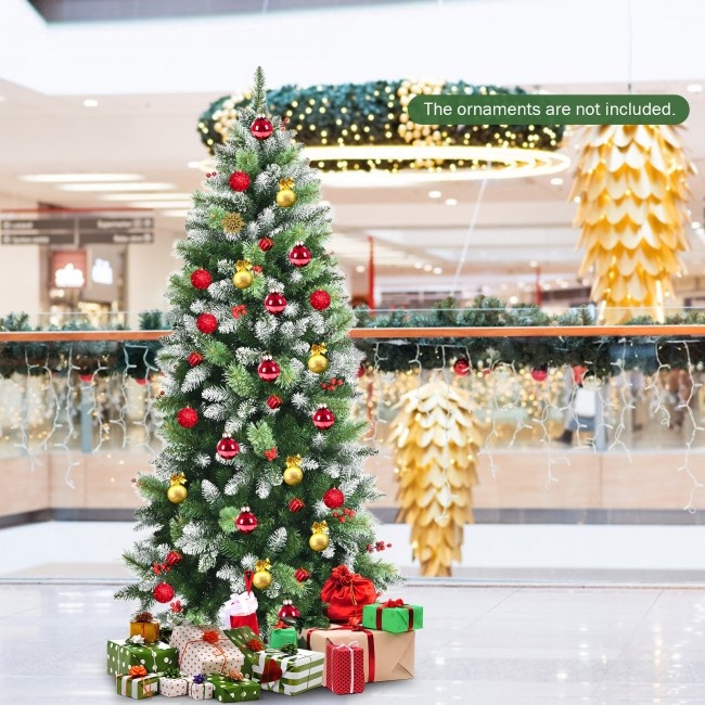 Snow Sprayed Christmas Tree For Holiday Festival Decoration