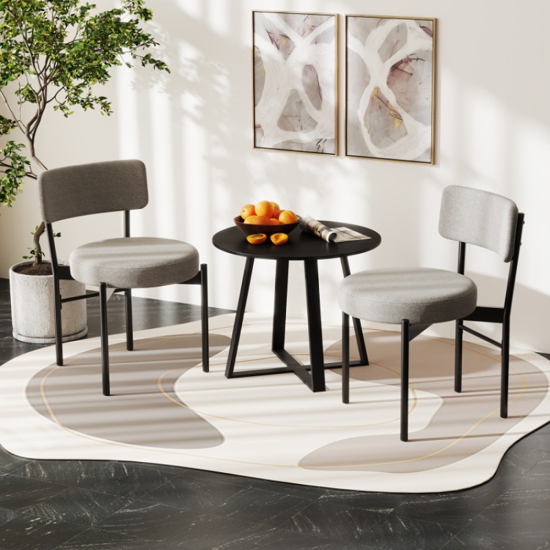 Dining Chair Set of 2 in Gray