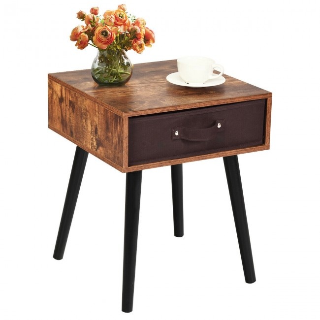 Mid-Century End Accent Bedside Table