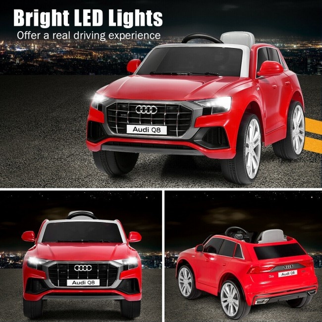 12 V Licensed Audi Q8 Electric Kids Ride On Car With 2.4G Remote Control For Boys And Girls