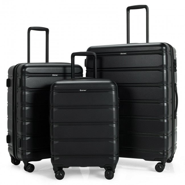 3 Piece Luggage Set With Tsa Lock