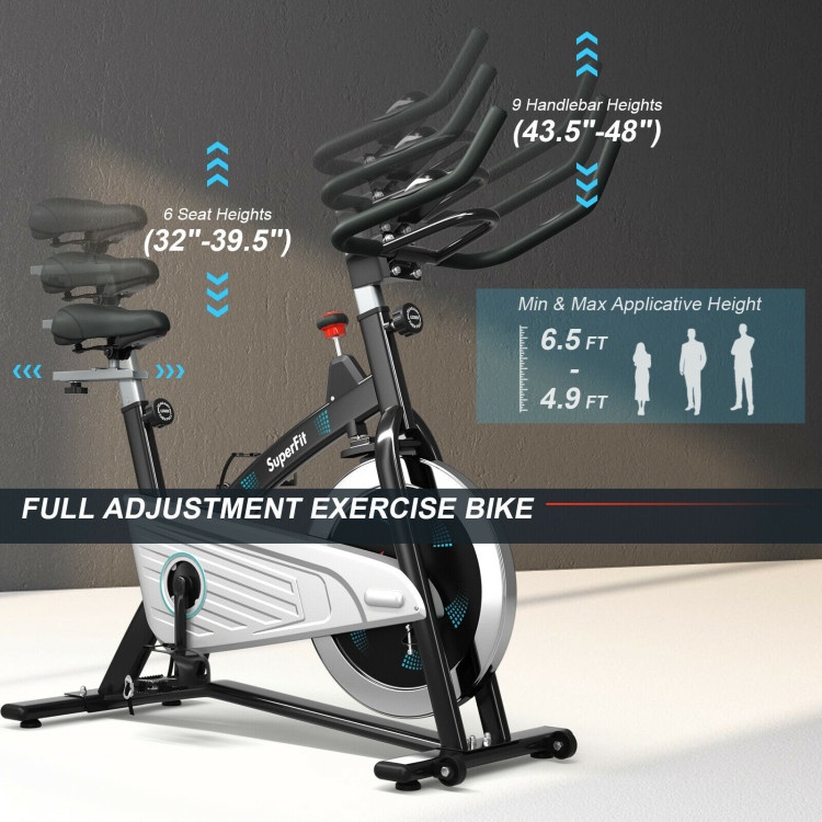 Magnetic Stationary Bike With Heart Rate