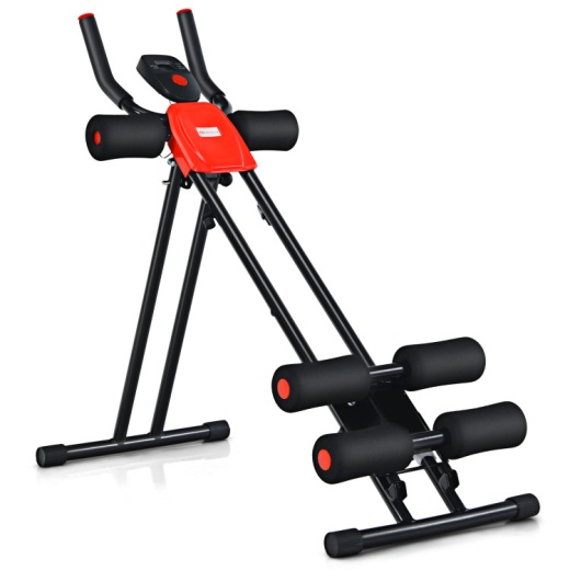 Foldable Adjustable Core Abdominal Trainer With 3 Adjustable Resistance And Lcd Display